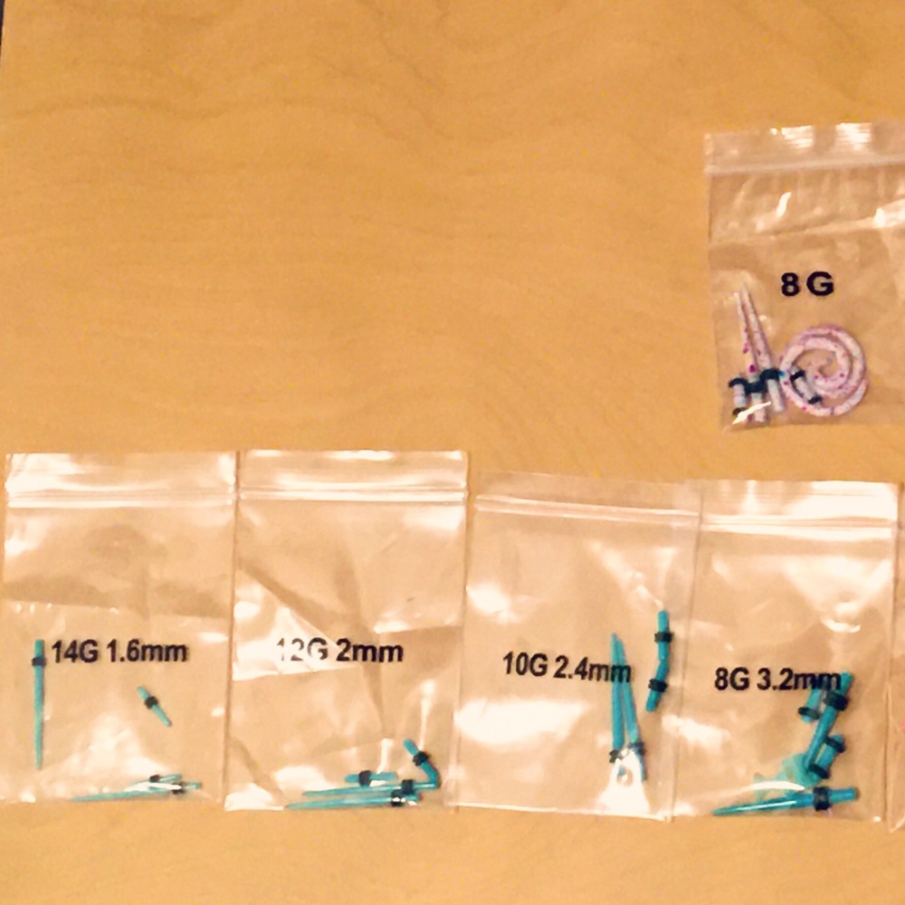 Starter ear gauges.